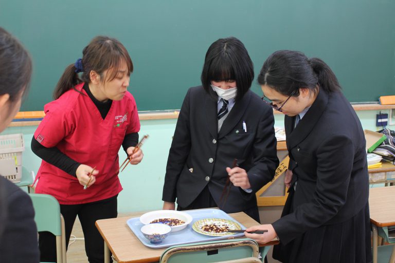 生活科学科1年生 出前授業 鹿屋女子高校 生活科学科1年生 出前授業 鹿屋女子高校